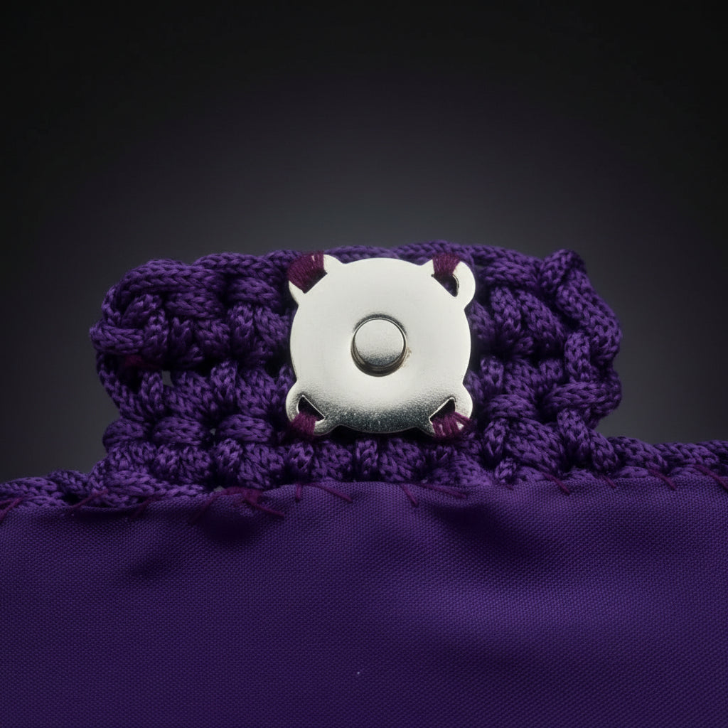 Borsa Noemi - Tracolla Artigianale in Cordoncino Viola